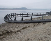 a fish pen made with hdpe pipe
